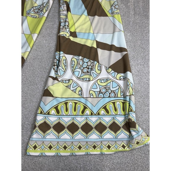 Chicos 1 Cyclone Print Palazzo Pant Multicolor Size 8 Or Medium Wide Leg Pull On - Picture 10 of 10